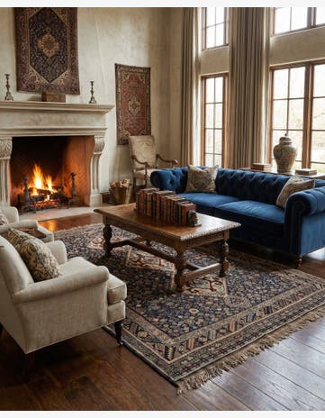 4' 11 x 8' 4 Ghashghai Wool Rug