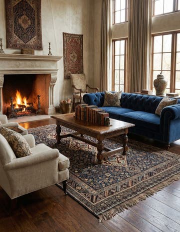 4' 11 x 8' 4 Ghashghai Wool Rug