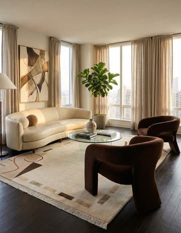 5' 7 x 7' 9 Hand Knotted Darya Wool Rug