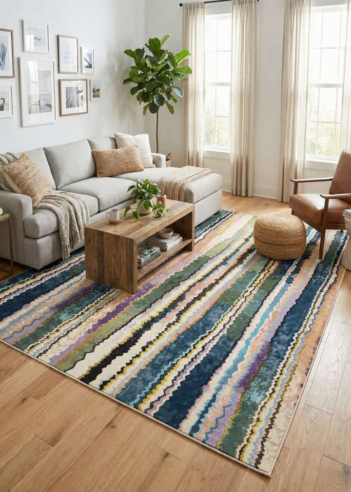 10' x 14' Easy-Clean Modern Indoor / Outdoor Rug