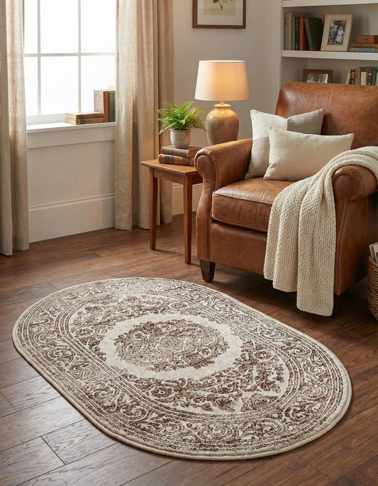 Detail image of 2' x 3' Hermitage Oval Rug