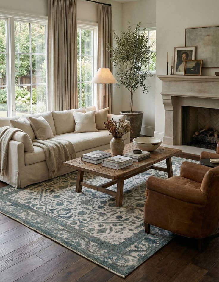 Detail image of  9' 2 x 12' 11  Hand Knotted Ultra Vintage Persian Wool Rug