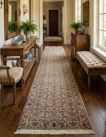 2' 9 x 12' 9 Hand Knotted Farahan Wool Runner Rug