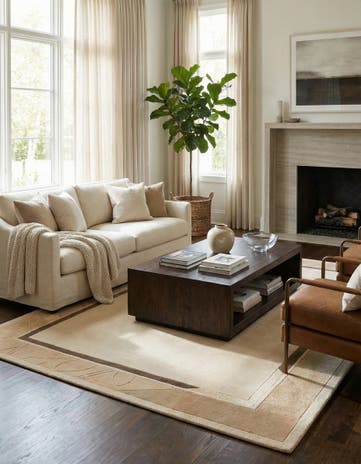 5' 7 x 7' 9 Hand Knotted Darya Wool Rug