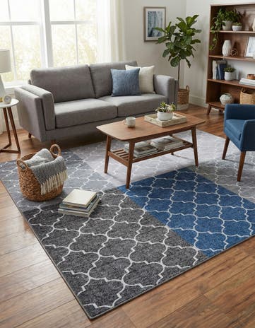 5' 3 x 7' 7 Washable Timeless Rug