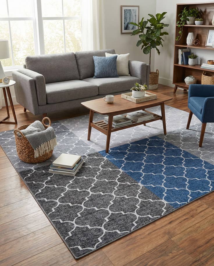 Detail image of 5' 3 x 7' 7 Washable Timeless Rug