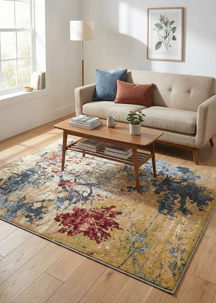 4' x 6' Easy-Clean Modern Indoor / Outdoor Rug