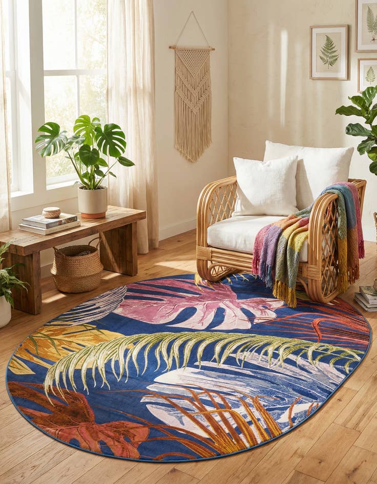 Detail image of 7' 10 x 10' Blossom Oval Rug