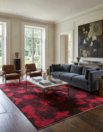 6' 8 x 9' 6 Hand Knotted Ultra Vintage Persian Wool Rug