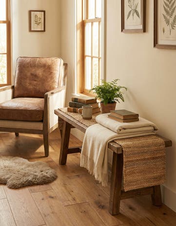 Natural Hand Woven Chunky Jute Table Runner Rug