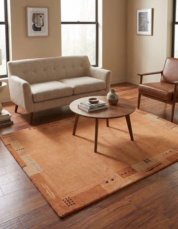 4' 1 x 5' 9 Hand Knotted Nepal Wool Rug