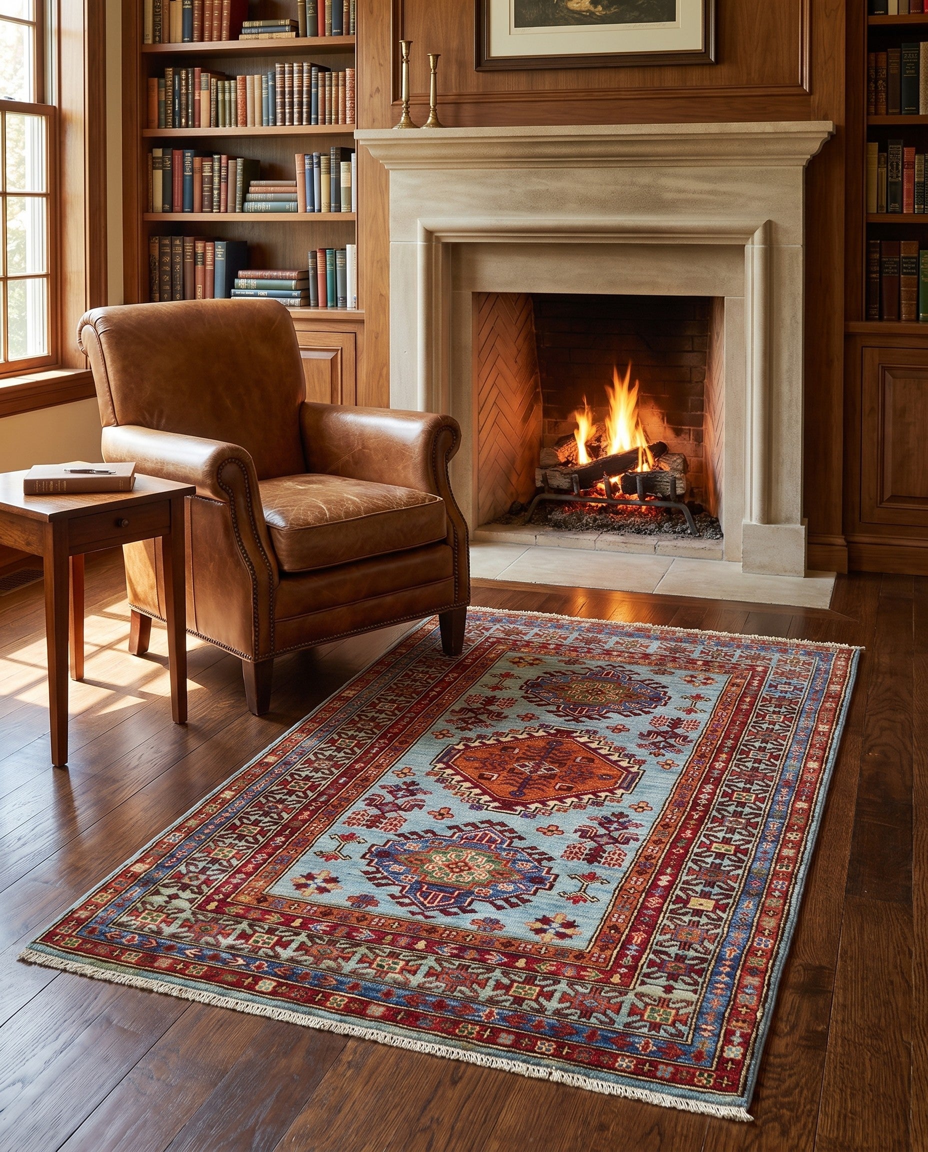 3' 4 x 5' 4 Hand Knotted Kazak Rug