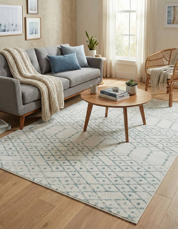 Detail image of  5' 3 x 8' Paxon Trellis Rug