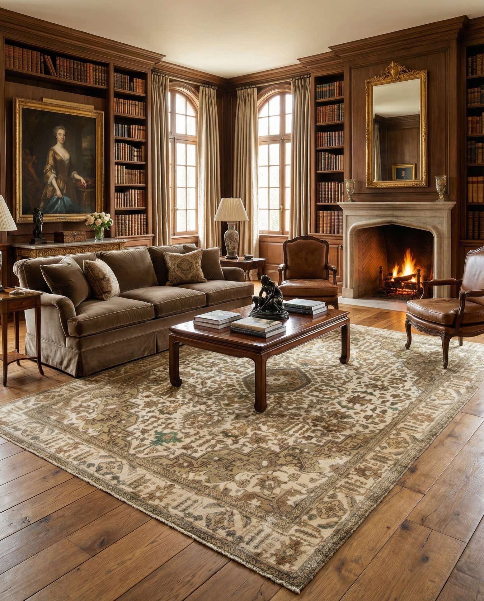 9' 9 x 12' 8 Hand Knotted Vintage Royal Persian Wool Rug