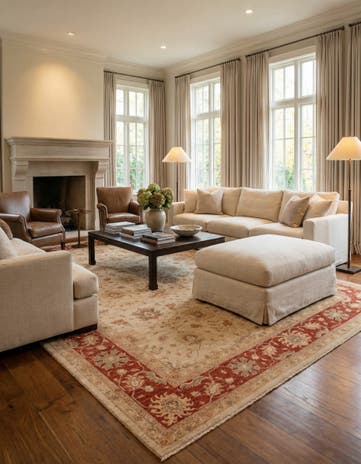 10' x 13' 2 Hand Knotted Peshawar Ziegler Rug