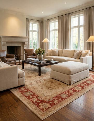 10' x 13' 2 Hand Knotted Peshawar Ziegler Rug