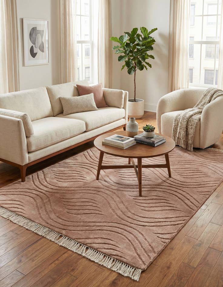 Detail image of 2' 7 x 4' 11  Hand Knotted Darya Wool Rug