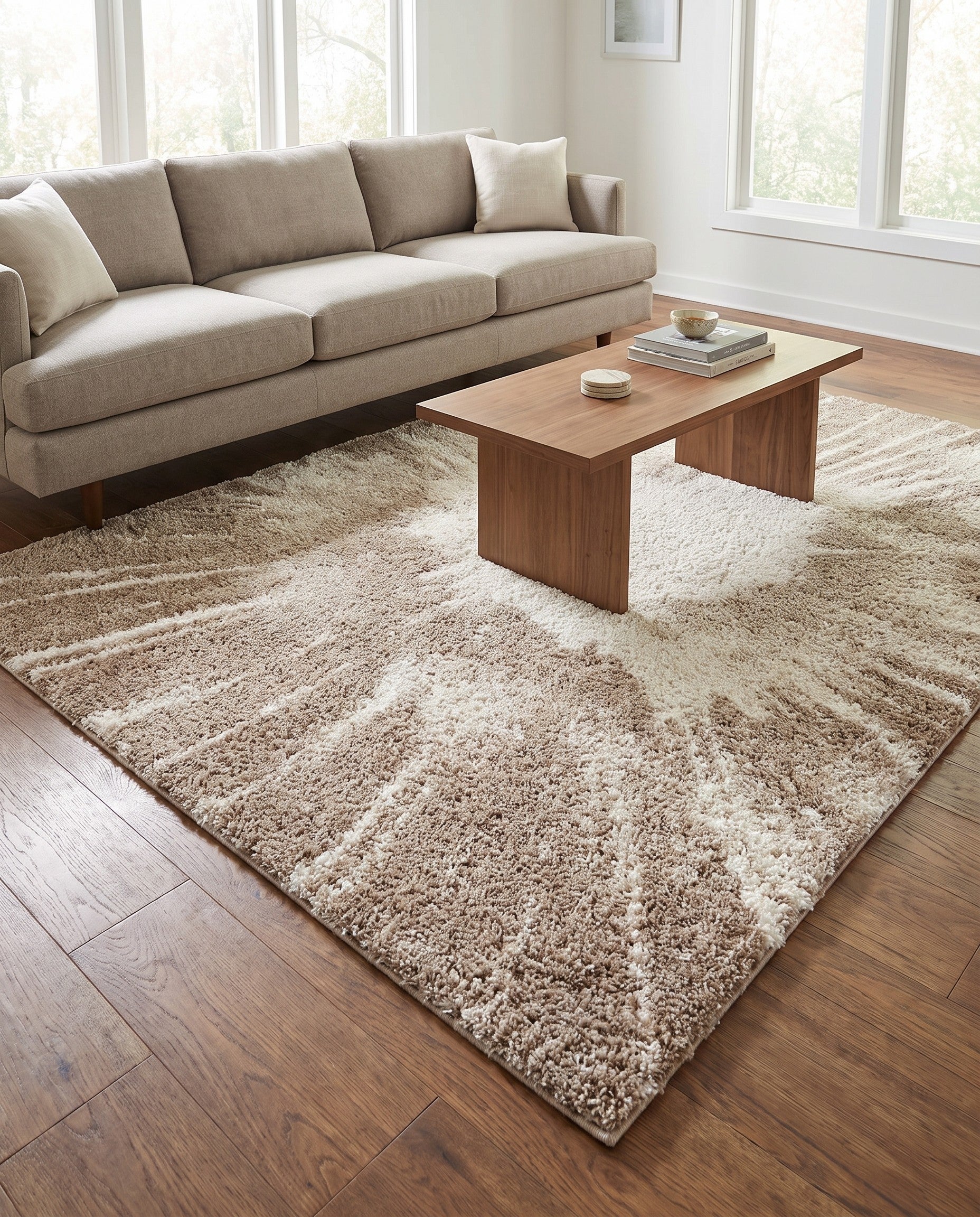 5' 3 x 8' Soft Touch Shag Rug