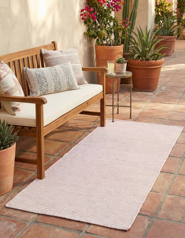 Detail image of 2' x 4' 1  Washable Jill Zarin Palm Springs Indoor / Outdoor Runner Rug