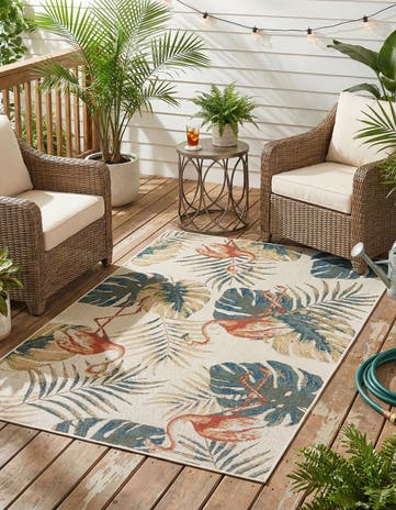 5' 3 x 7' 7 Easy-Clean Baja Indoor / Outdoor Rug