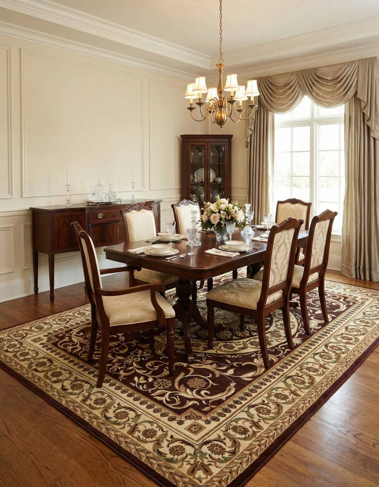 Detail image of 10' x 13' Classic Aubusson Rug