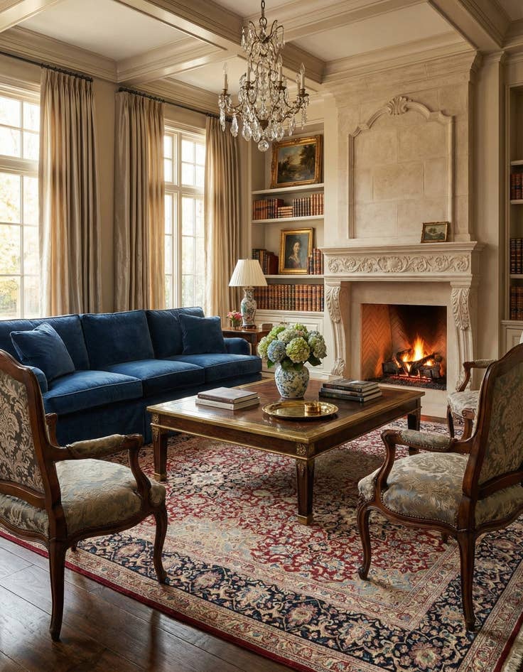 Detail image of 9' 3 x 12' 5  Hand Knotted Kerman Persian Wool Rug