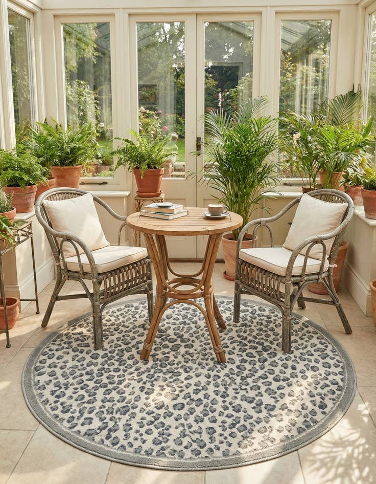 Detail image of 4' x 4' Safari Round Rug