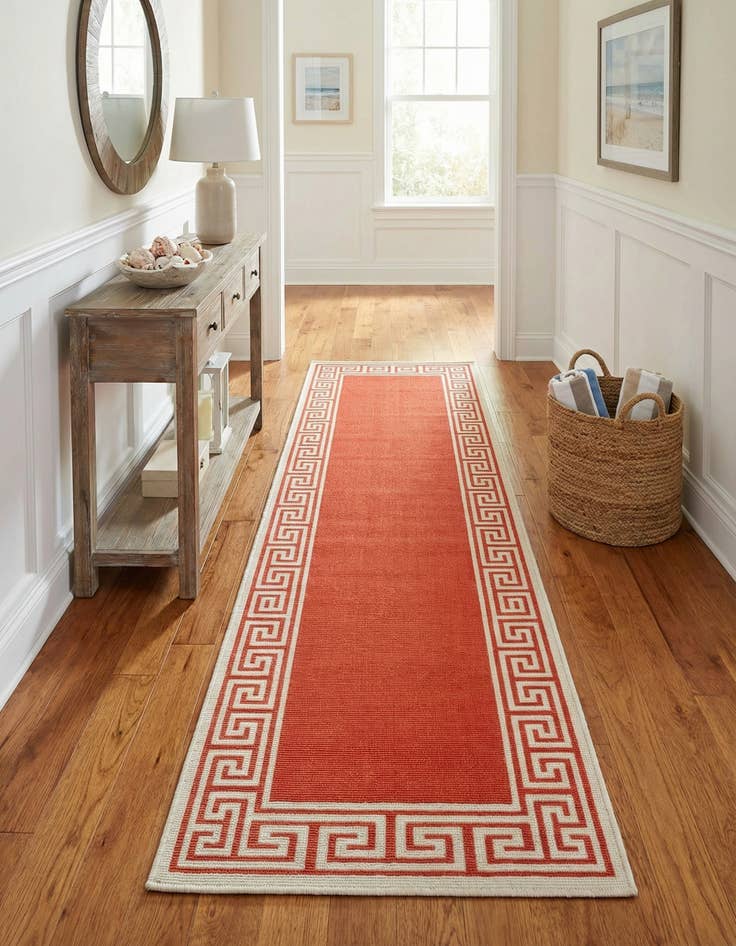 Detail image of 2' x 6' Easy-Clean Coastal Indoor / Outdoor Runner Rug