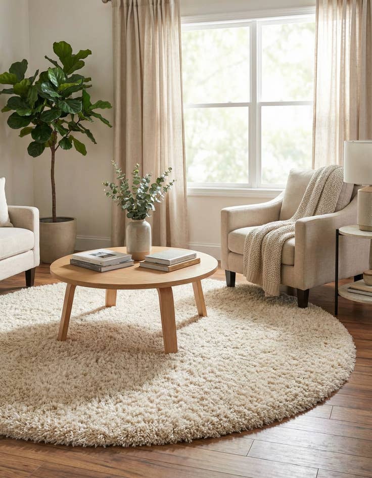 Detail image of  8' x 8' Infinity Shag Round Rug