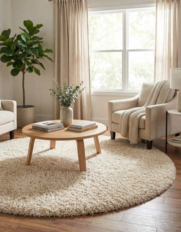 8' x 8' Infinity Shag Round Rug