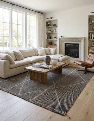 9' 5 x 12' Hand Knotted Darya Wool Rug