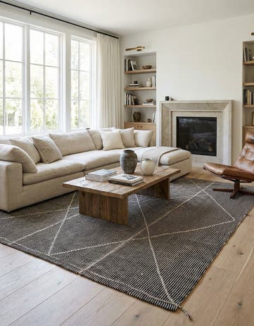 9' 5 x 12' Hand Knotted Darya Wool Rug