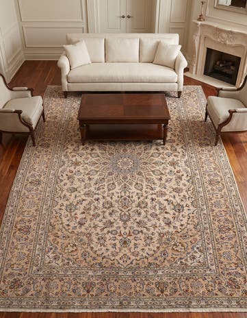 8' x 11' 3 Kashan Rug