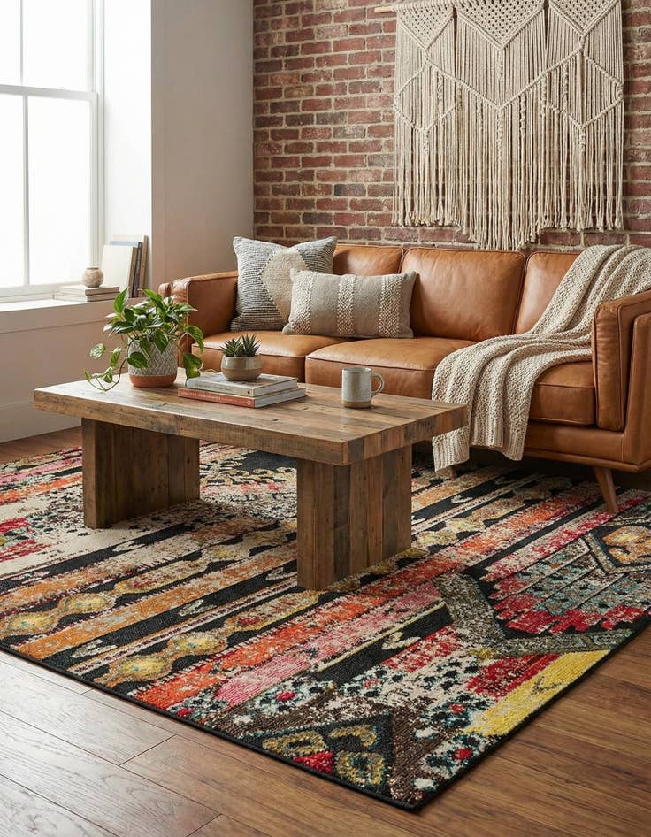 Detail image of 5' x 7' Easy-Clean Casablanca Indoor / Outdoor Rug
