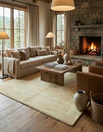 5' 1 x 6' 3 Hand Knotted Kashkuli Gabbeh Persian Wool Rug