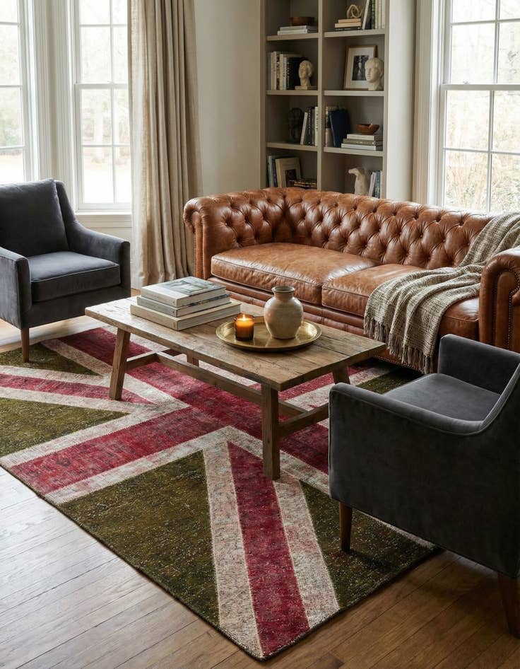 Detail image of  5' 10 x 8'  Hand Knotted Ultra Vintage Persian Wool Rug