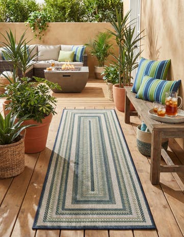 2' x 6' Easy-Clean Baja Indoor / Outdoor Runner Rug