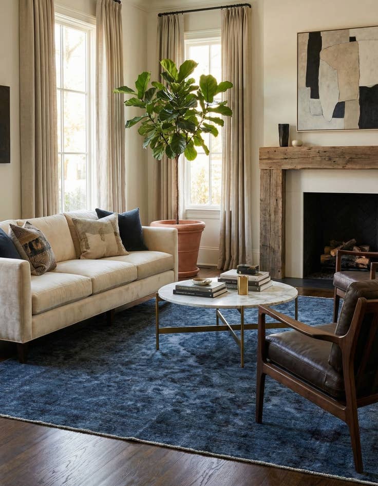 Detail image of 8' 10 x 11' 8  Hand Knotted Ultra Vintage Persian Wool Rug