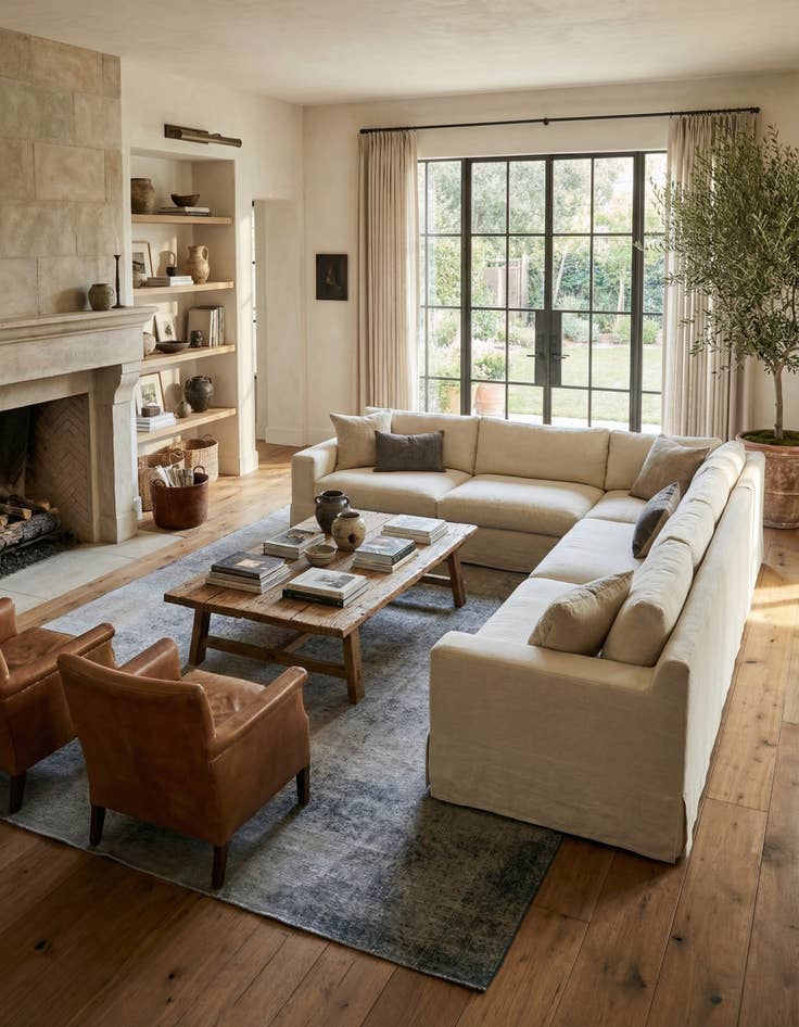 Detail image of 9' 8 x 13'  Hand Knotted Ultra Vintage Persian Wool Rug