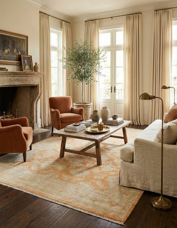 Detail image of  5' 6 x 7' 10  Hand Knotted Peshawar Ziegler Rug