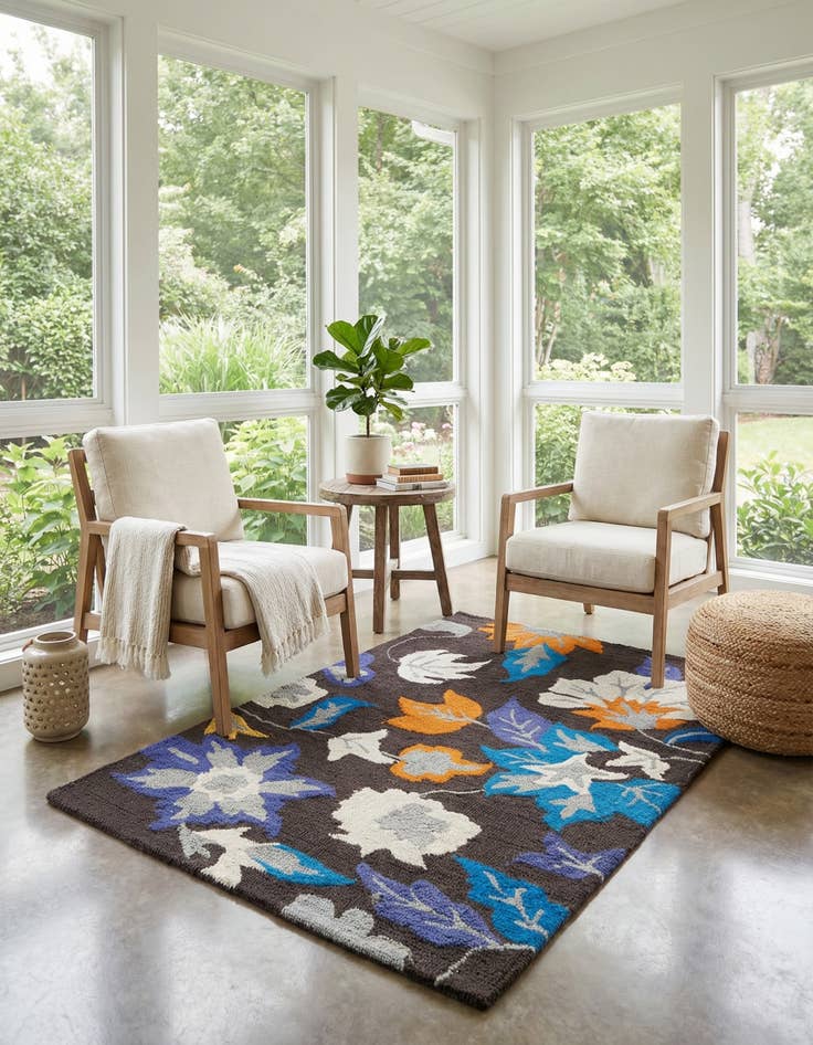 Detail image of 3' 1 x 5' Agra Rug