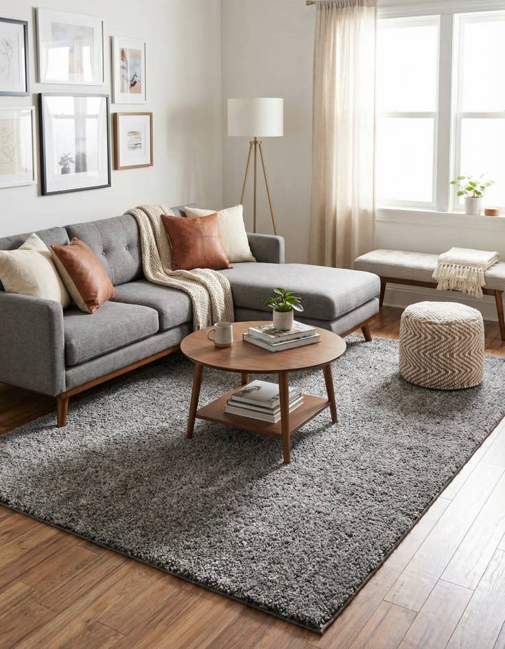 Detail image of 4' x 6' Jill Zarin Shaggy Chic Rug