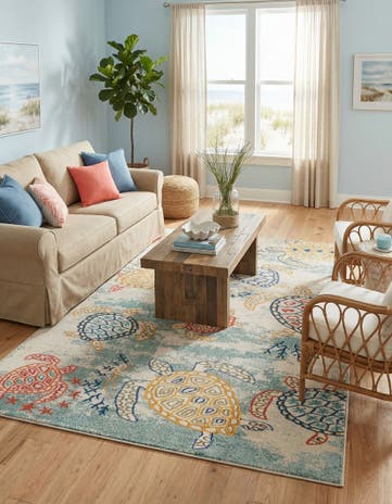 7' 1 x 10' Washable Amalfi Rug