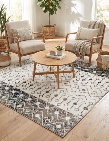 6' x 6' Moroccan Trellis Square Rug