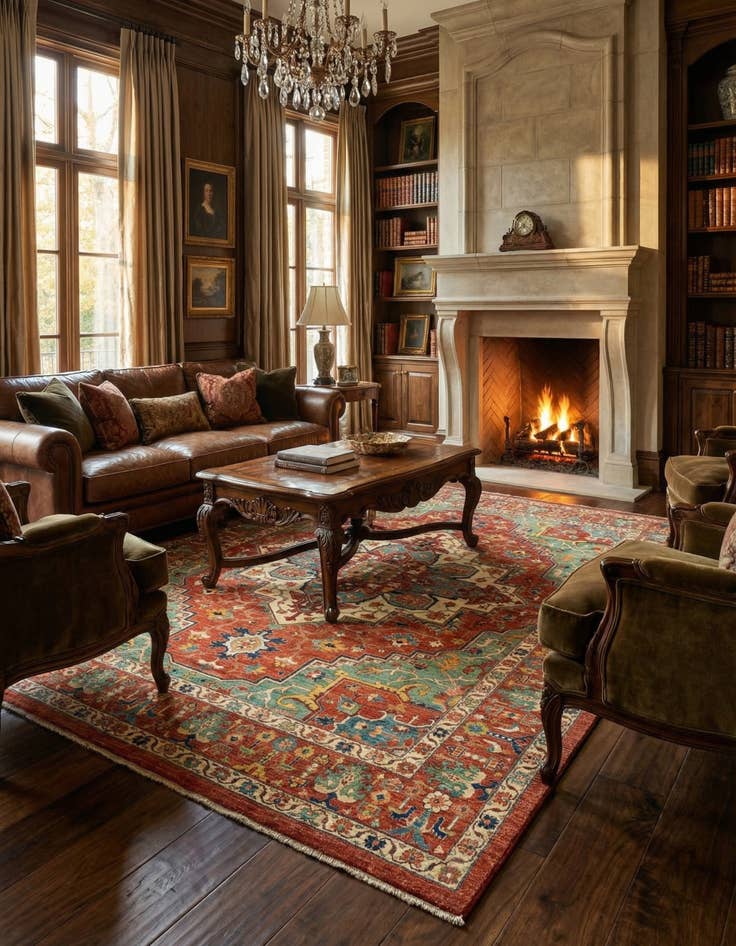 Detail image of  10' 1 x 13' 3 Sara Wool Rug