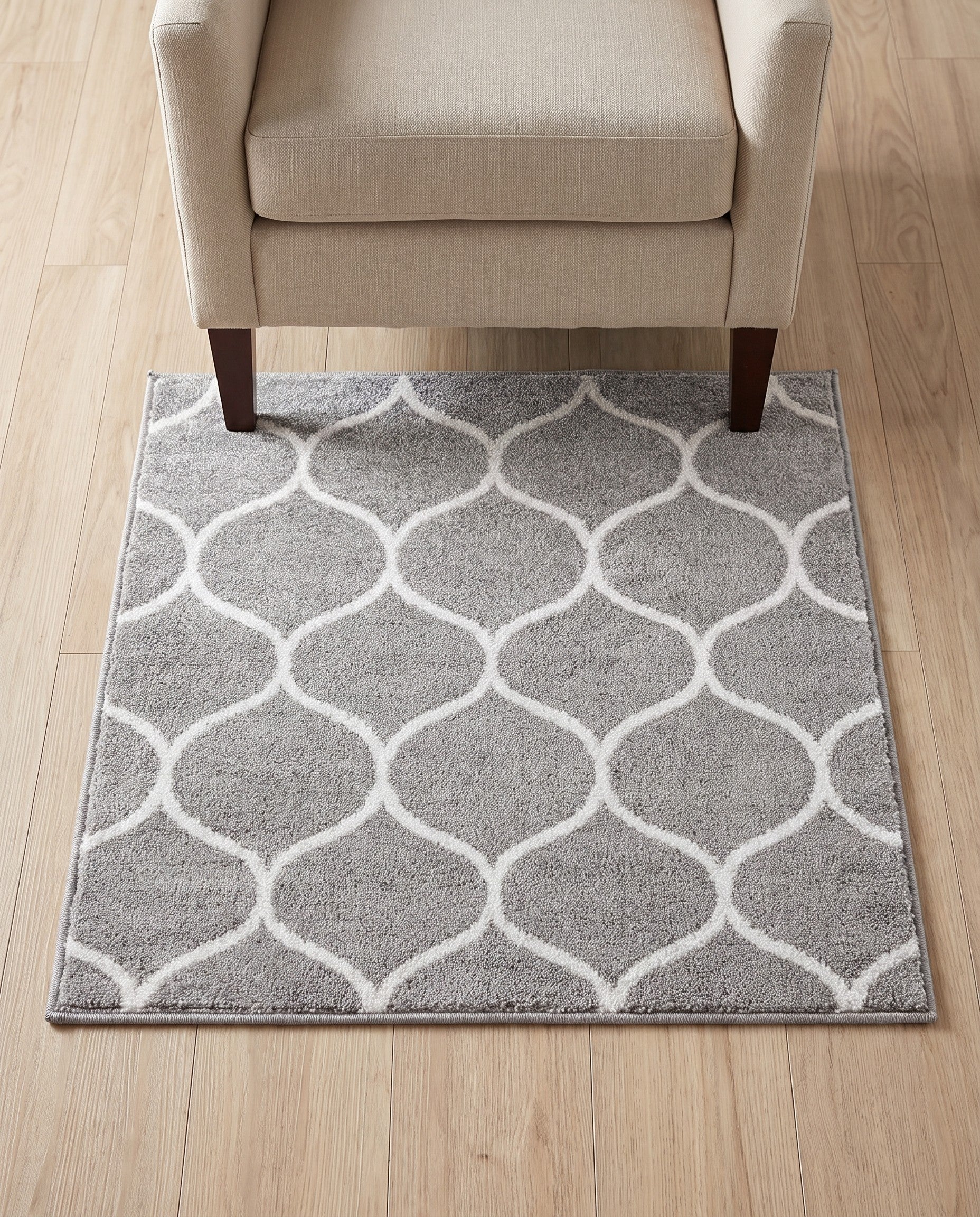 3' x 3' Trellis Frieze Square Rug