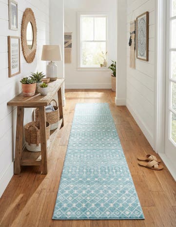 3' 3 x 16' 5 Moroccan Trellis Runner Rug