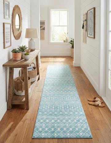 3' 3 x 16' 5 Moroccan Trellis Runner Rug