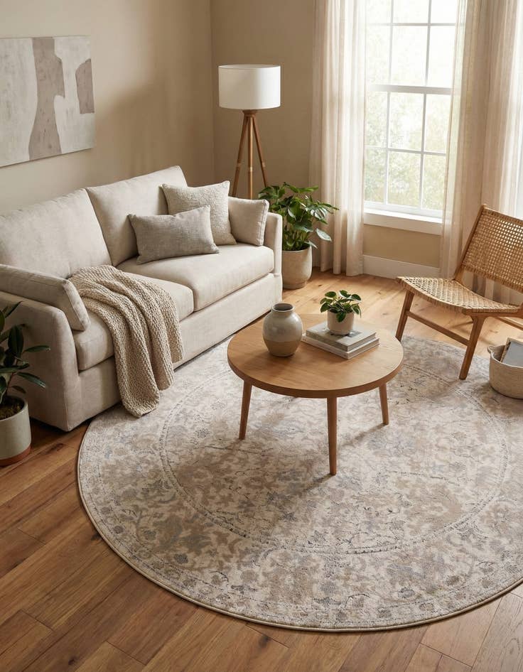 Detail image of 7' x 7' Oregon Round Rug