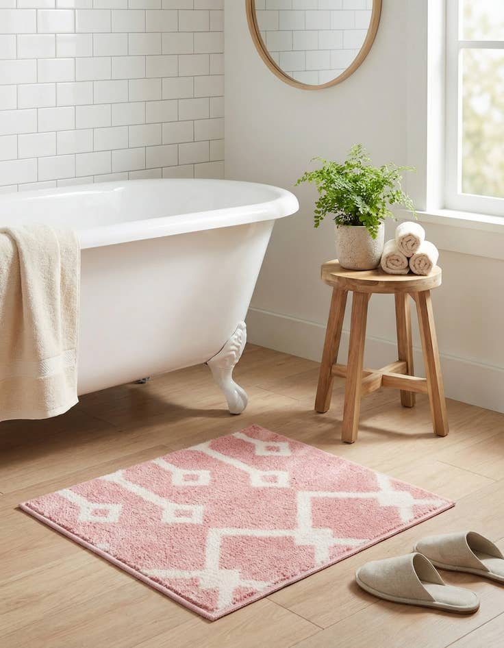 Detail image of  1' 4 x 1' 4 Bohemian Trellis Sample Rug